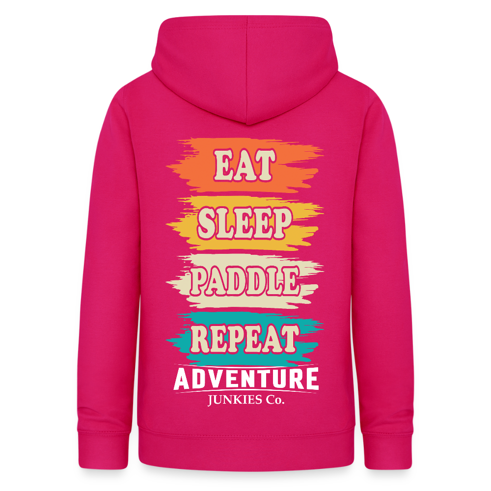 Women's Hoodie Water Adventures - dark pink