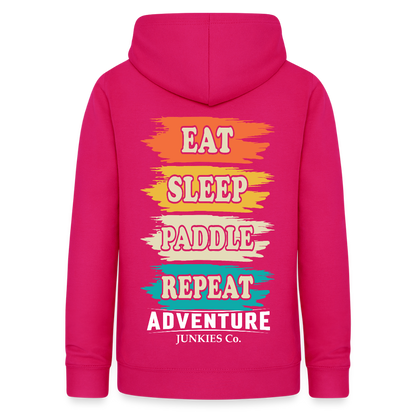 Women's Hoodie Water Adventures - dark pink