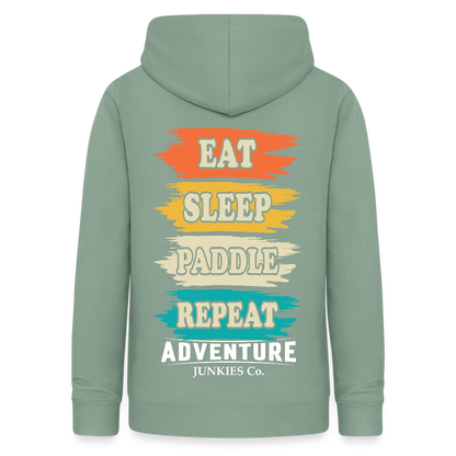 Women's Hoodie Water Adventures - steel green