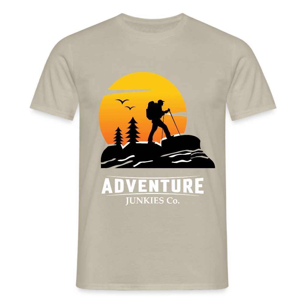 Men's Hiking & Walking T-Shirt - sand beige