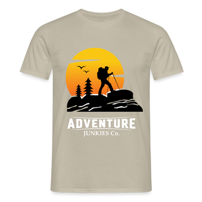 Men's Hiking & Walking T-Shirt - sand beige