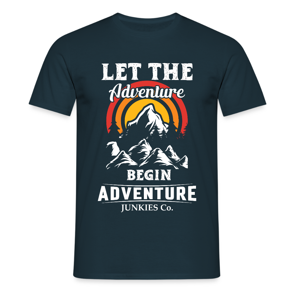 Men's Hiking & Walking T-Shirt - navy