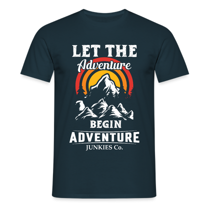 Men's Hiking & Walking T-Shirt - navy