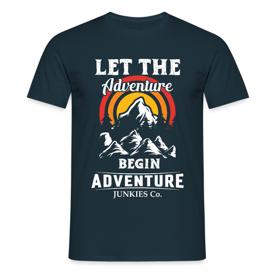 Men's Hiking & Walking T-Shirt - navy