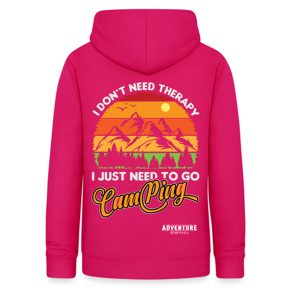 Women's Camping Hoodie - dark pink