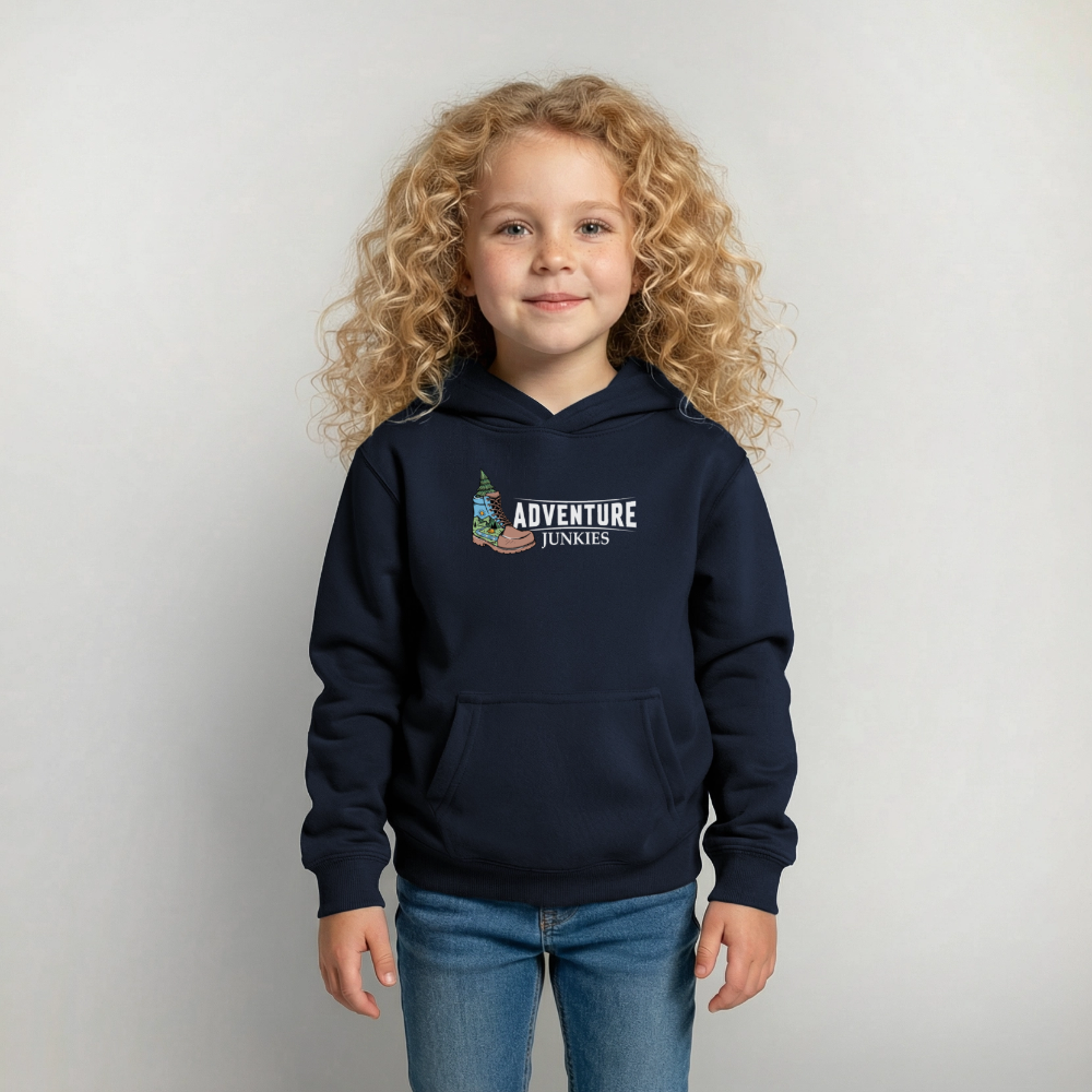 Children's Unisex Hoodie  {Customise Breed & Paw } - navy