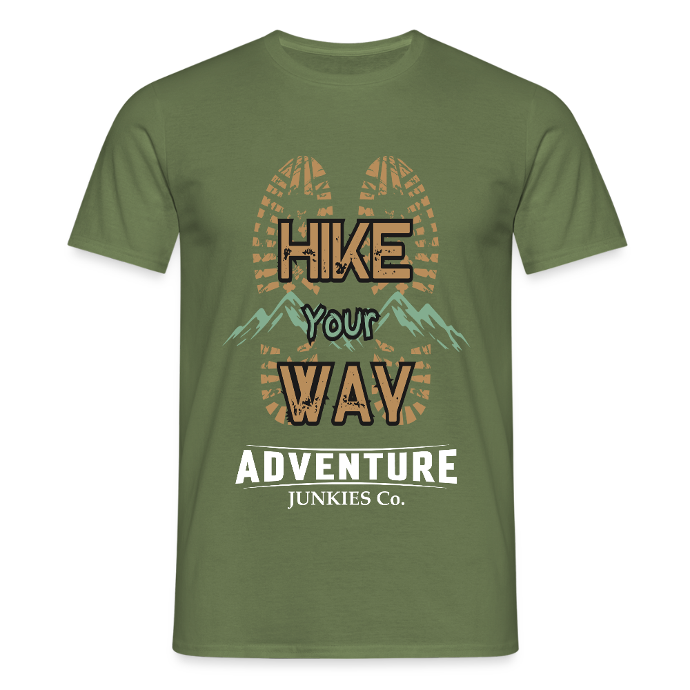 Men's Hiking & Walking T-Shirt - military green