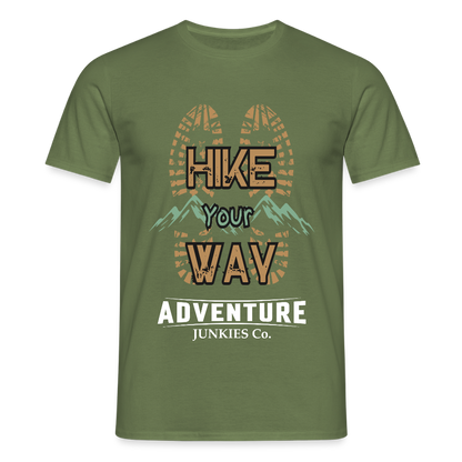 Men's Hiking & Walking T-Shirt - military green