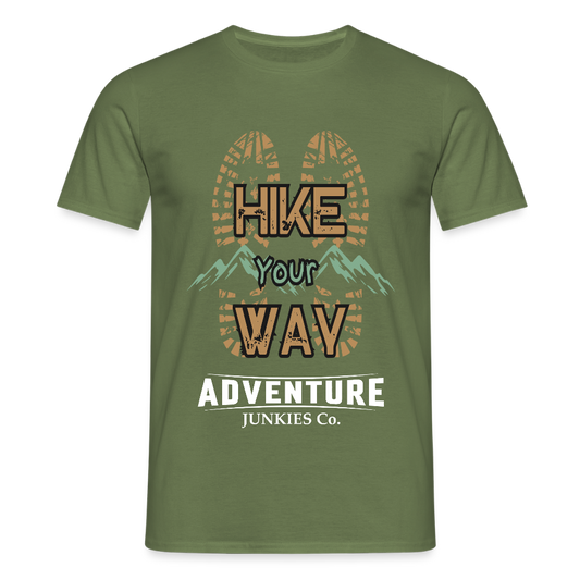 Men's Hiking & Walking T-Shirt - military green