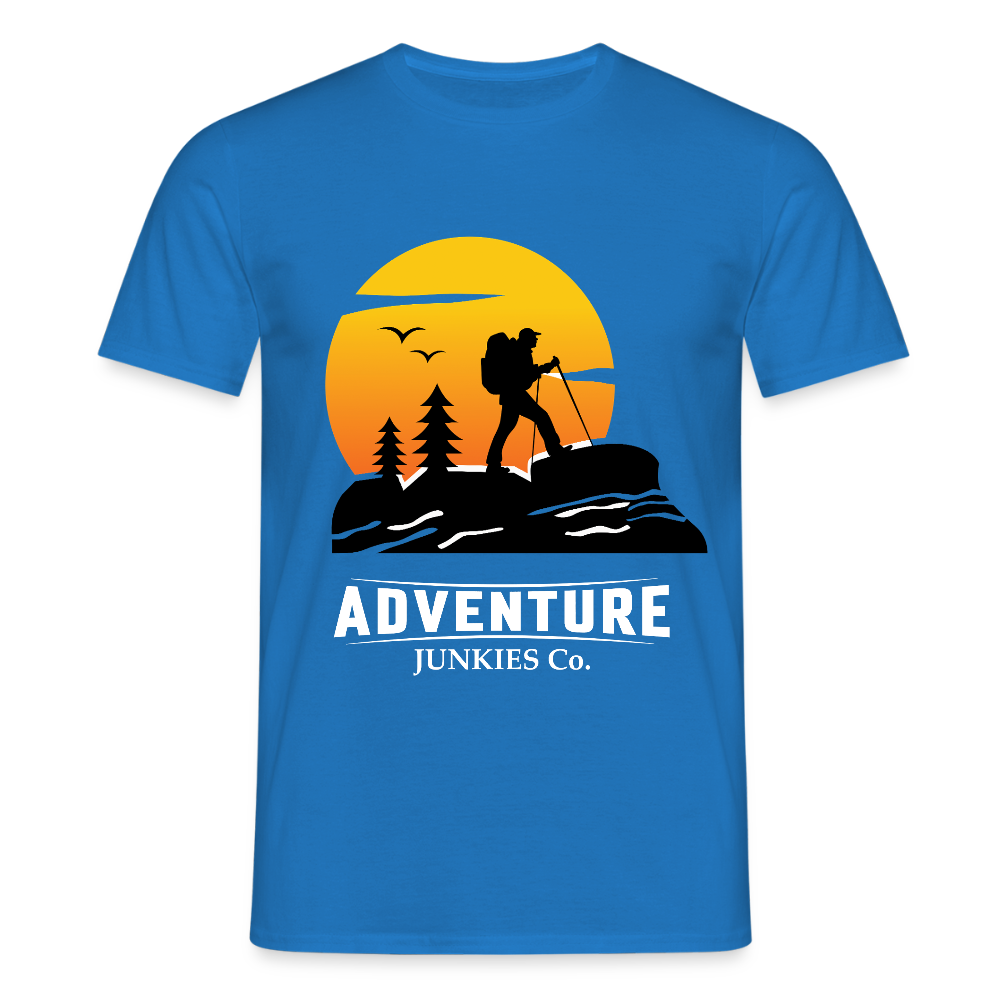 Men's Hiking & Walking T-Shirt - royal blue