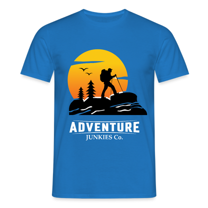 Men's Hiking & Walking T-Shirt - royal blue