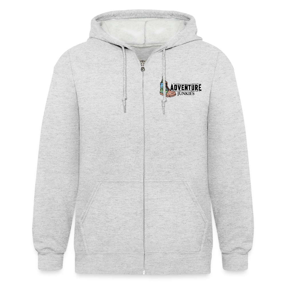 Adult Unisex Heavyweight Hooded Jacket - heather white