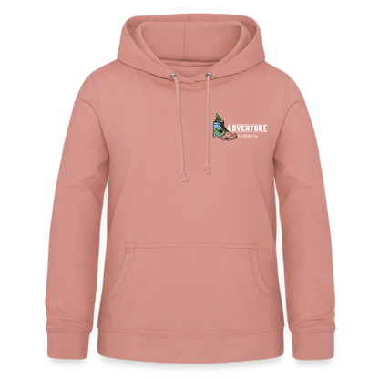 Women's Hoodie Water Adventures - dusky rose