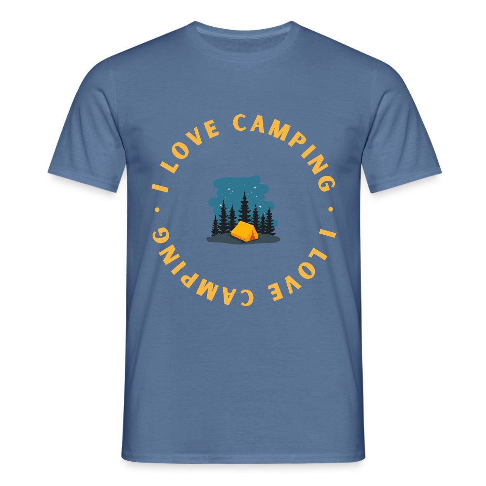 Men's Camping  T-Shirt - dove blue 