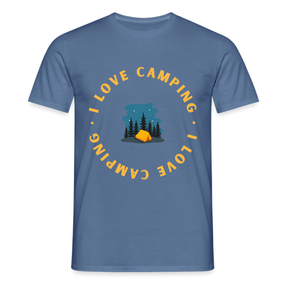 Men's Camping  T-Shirt - dove blue 