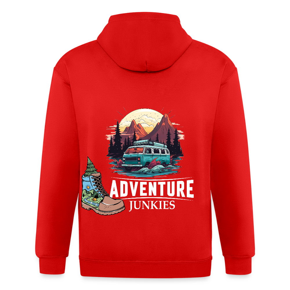 Unisex Heavyweight Hooded Jacket - red