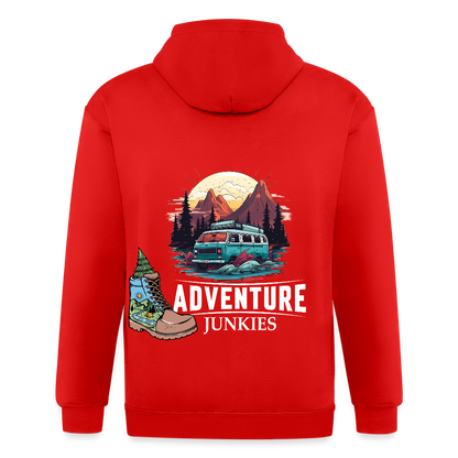 Unisex Heavyweight Hooded Jacket - red