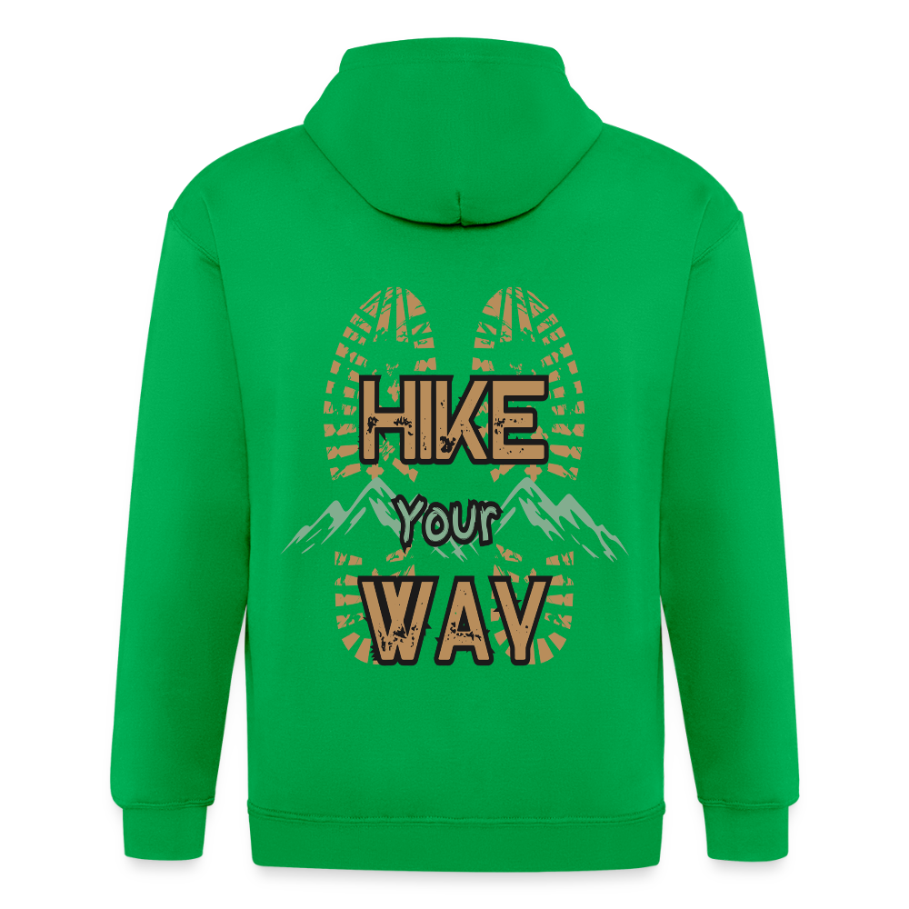 Adult Unisex Heavyweight Hooded Jacket - kelly green