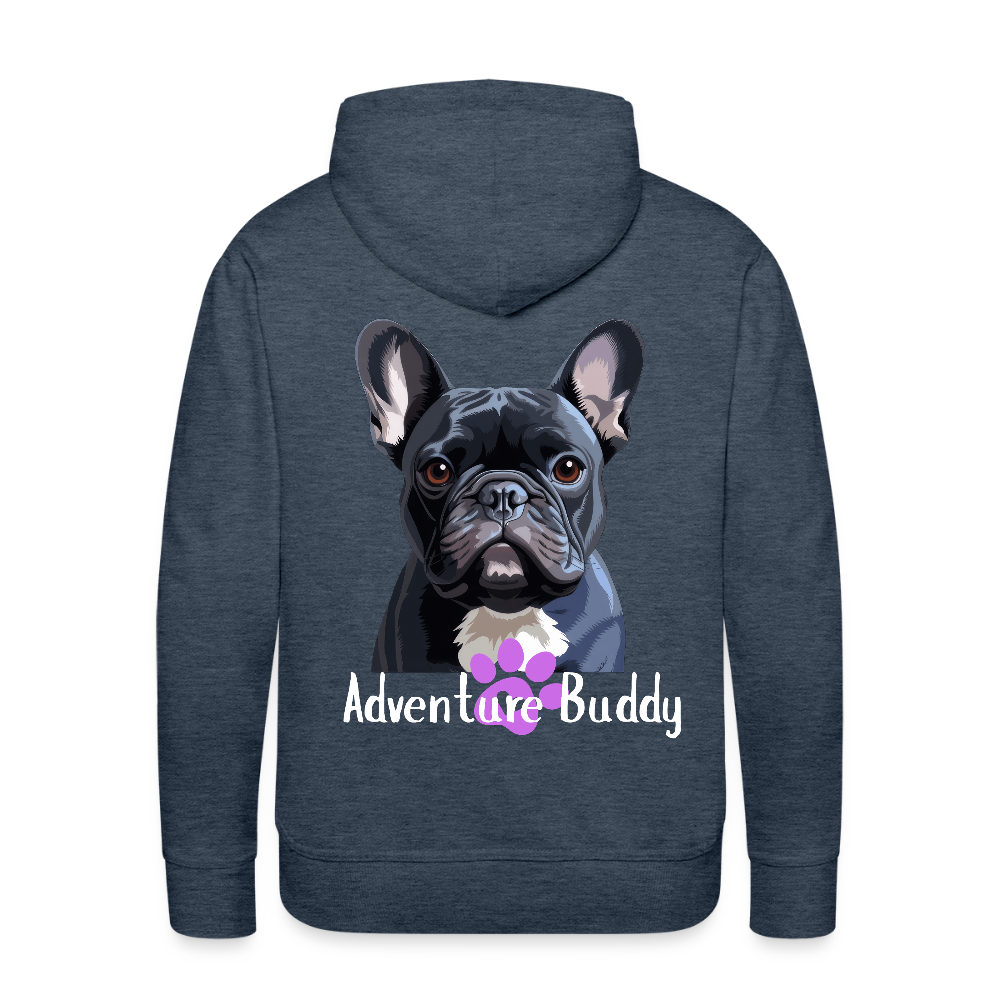Men’s Premium Pet Girl  Hoodie - heather denim