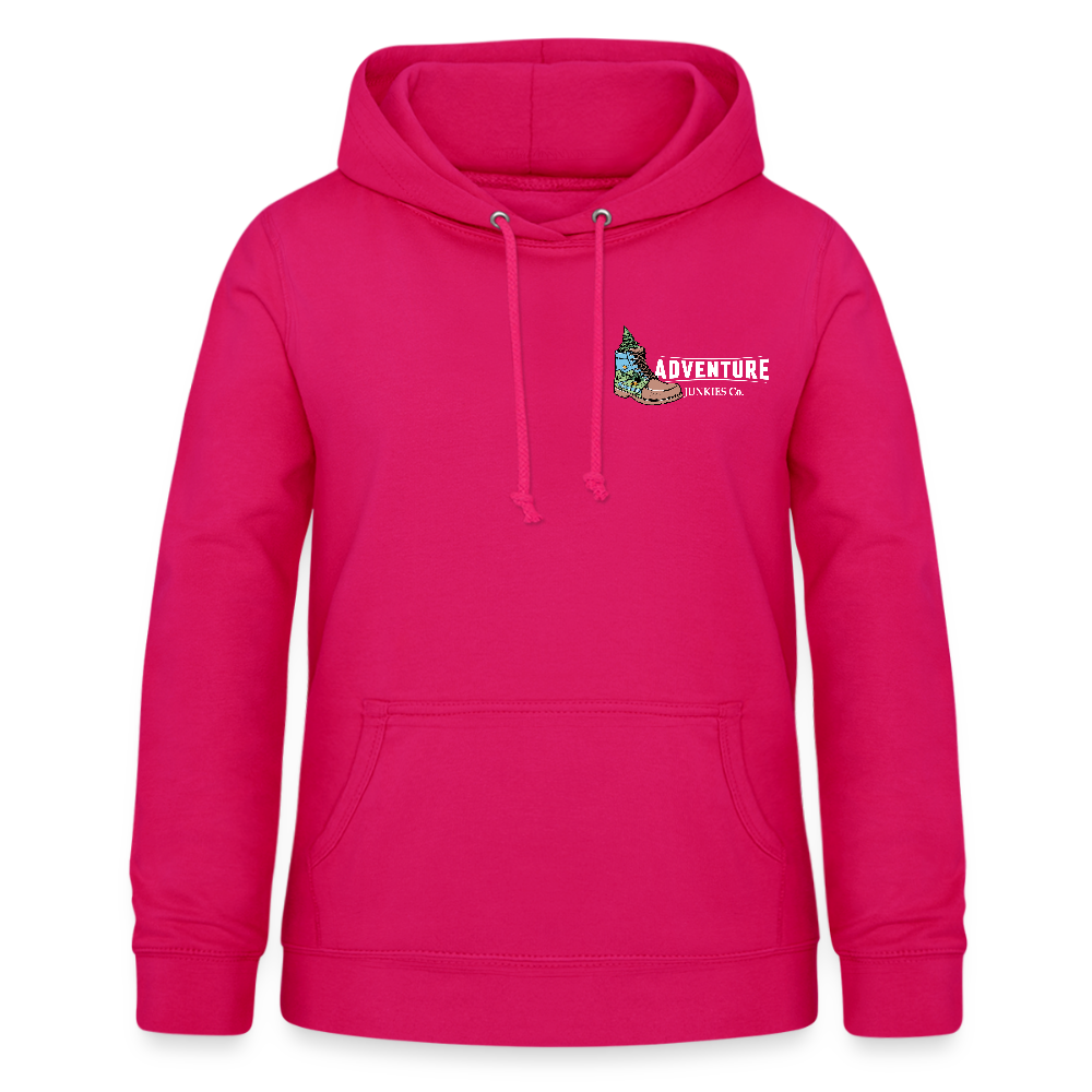 Women's Hoodie Water Adventures - dark pink