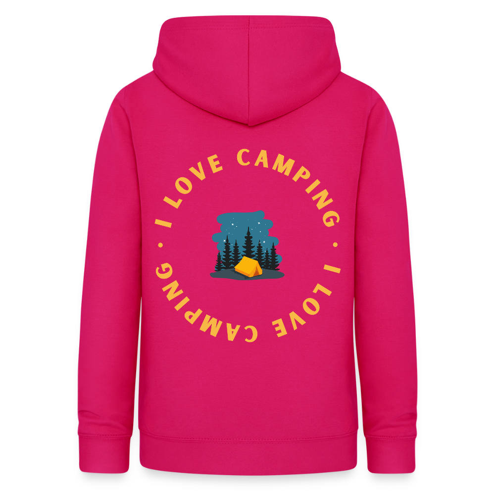 Women's Camping Hoodie - dark pink