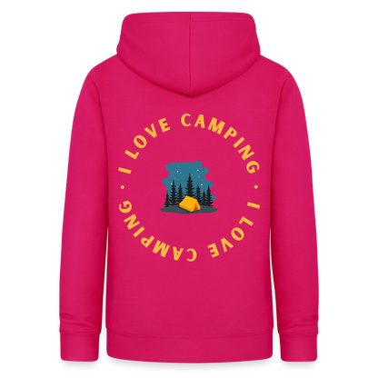 Women's Camping Hoodie - dark pink