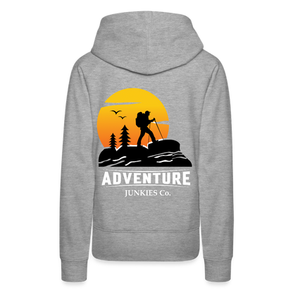 Women’s Premium Hiking/Walking Hoodie - heather grey