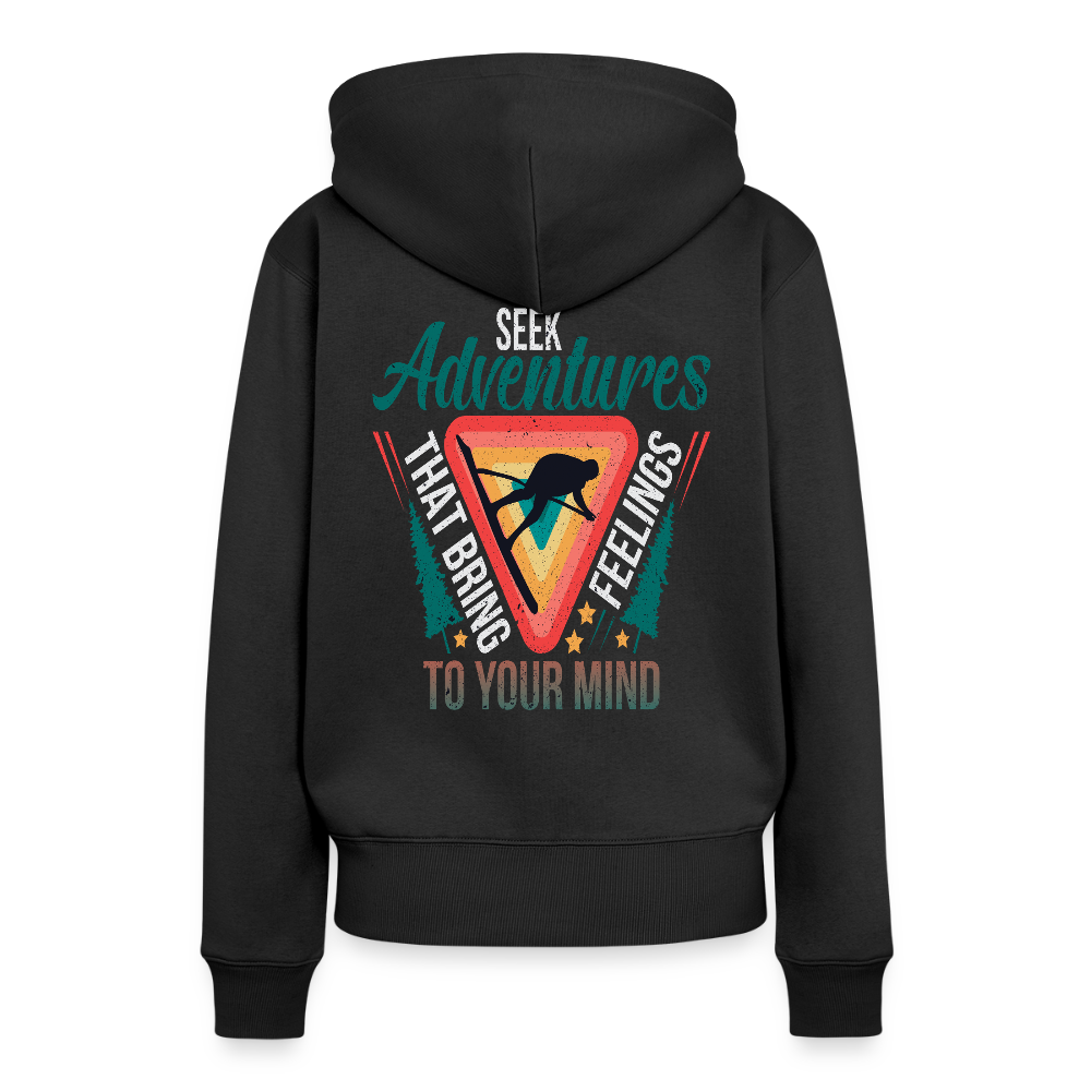 Women’s Premium  Hiking / Walking Hoodie - black