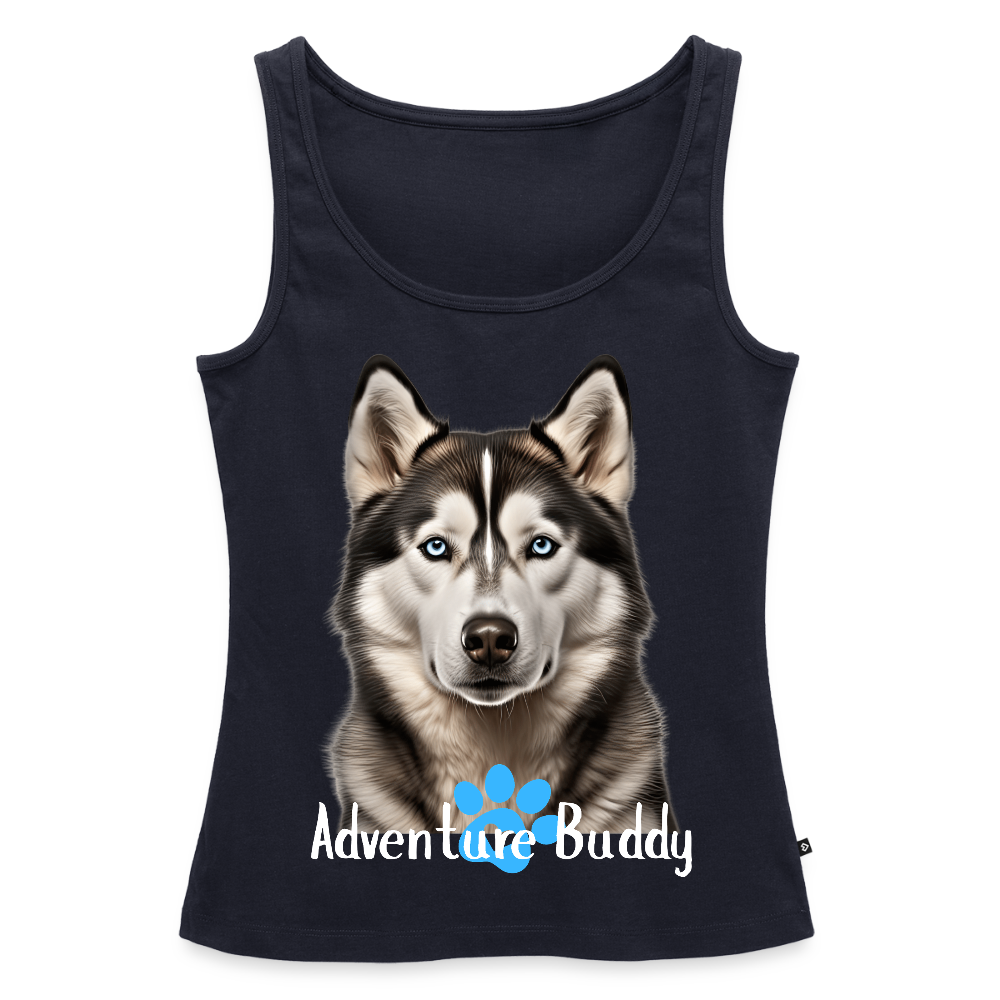 Women’s Premium Tank Top   {Customise Breed & Paw } - navy