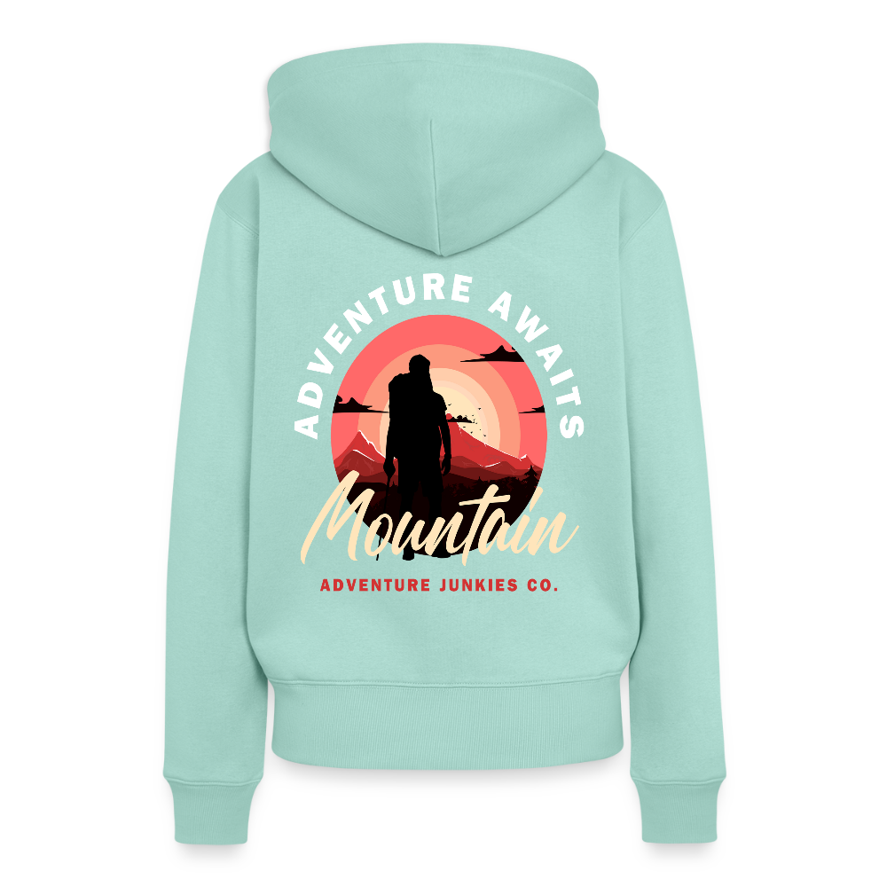 Women’s Premium Hiking/Walking Hoodie - mint 