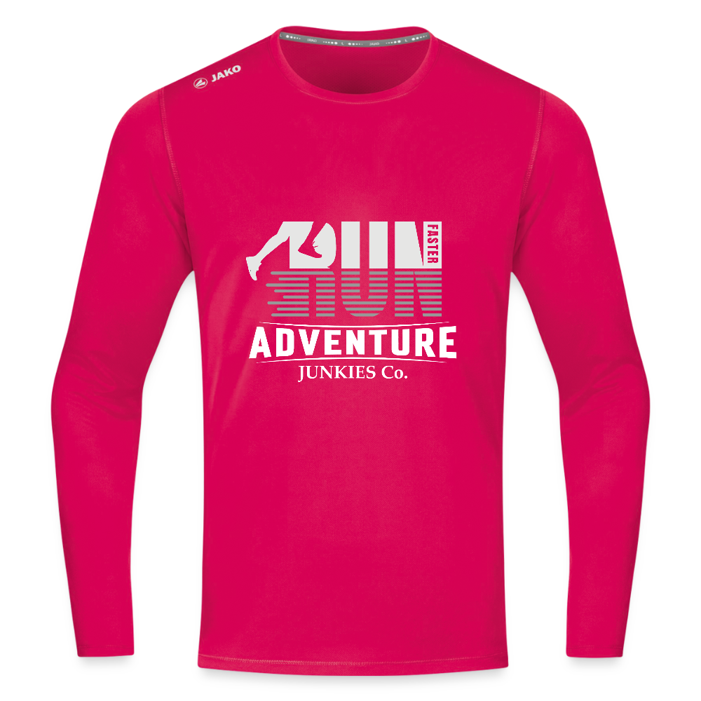 Long Sleeve Breathable Running Top - dark pink