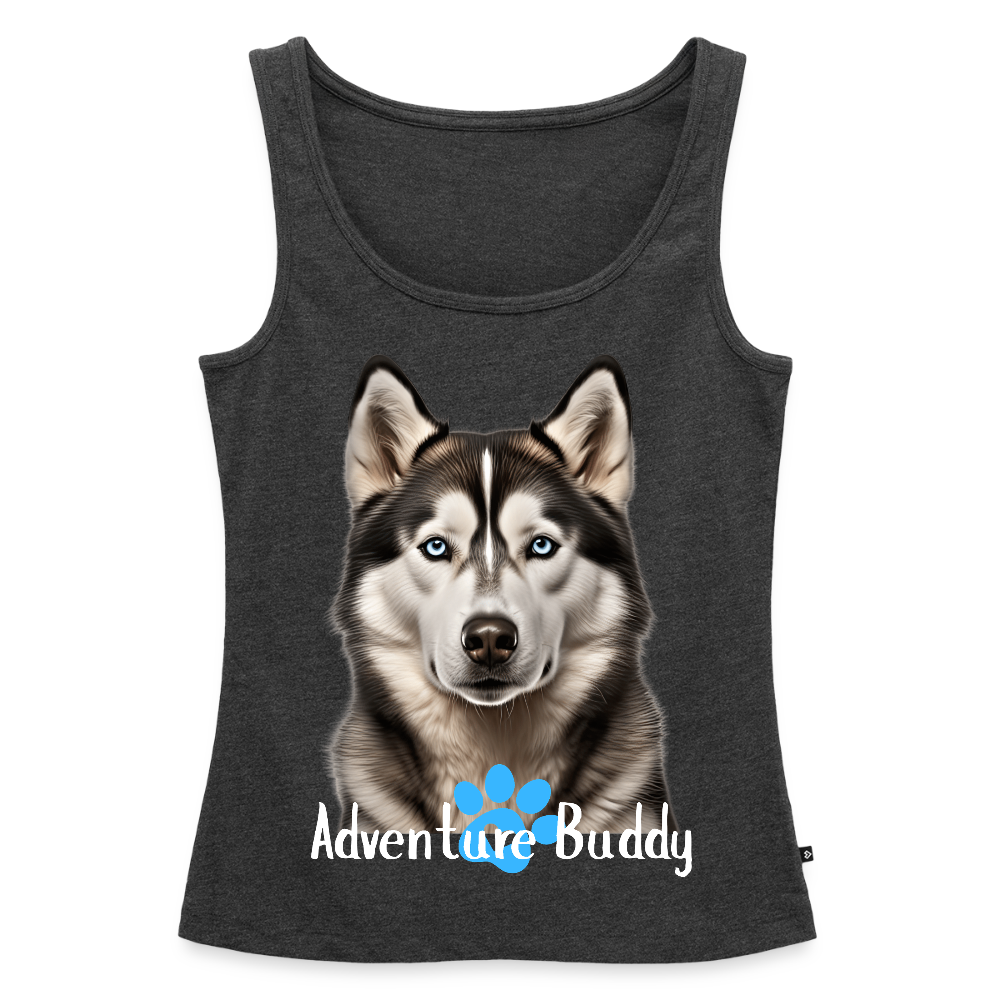 Women’s Premium Tank Top   {Customise Breed & Paw } - heather anthracite
