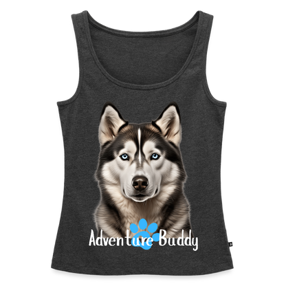 Women’s Premium Tank Top   {Customise Breed & Paw } - heather anthracite