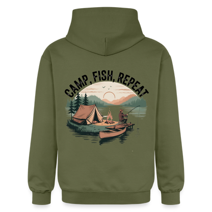 Unisex Midweight Hoodie - military green