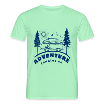 Men's Camping T-Shirt - mint green