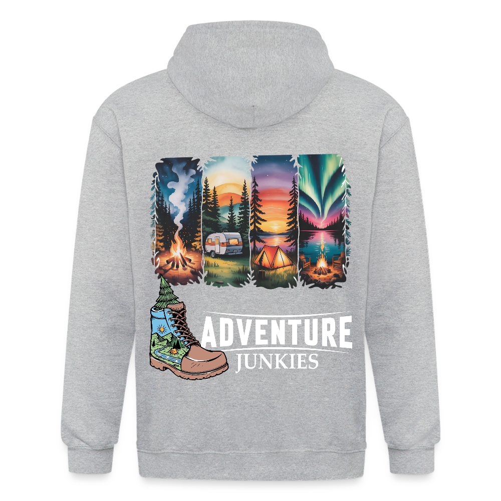 Unisex Heavyweight Hooded Jacket - heather grey