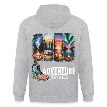 Unisex Heavyweight Hooded Jacket - heather grey