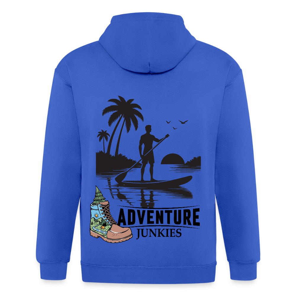 Adult Unisex Heavyweight Hooded Jacket - royal blue