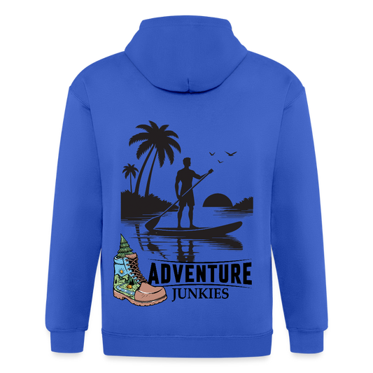 Adult Unisex Heavyweight Hooded Jacket - royal blue