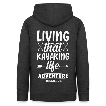 Women's Hoodie Water Adventures - charcoal grey