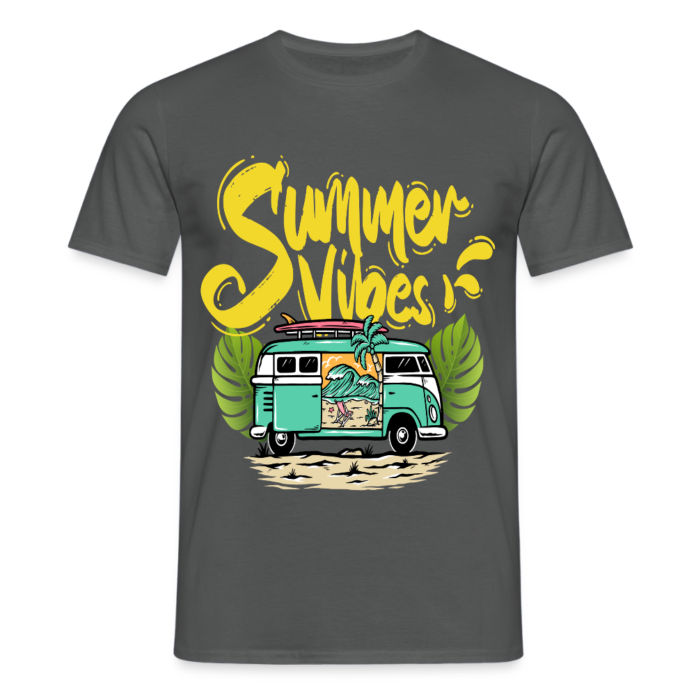 Men's Camping  T-Shirt - charcoal grey