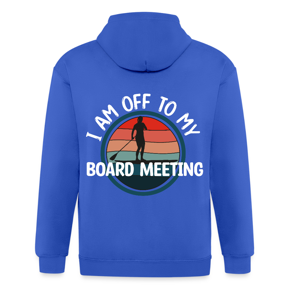 Adult Unisex Heavyweight Hooded Jacket - royal blue