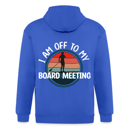 Adult Unisex Heavyweight Hooded Jacket - royal blue