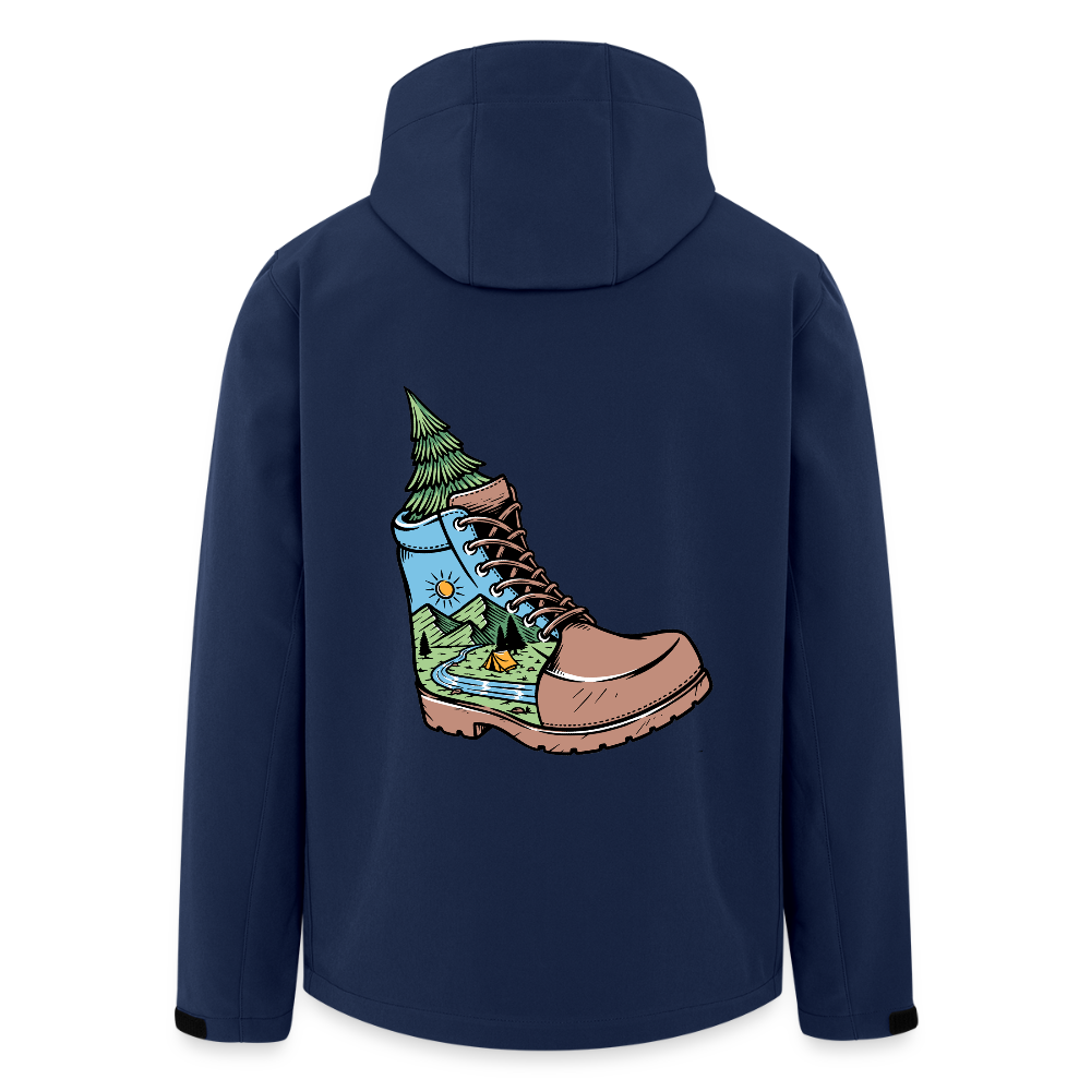 Unisex Recycled Softshell Jacket THE DISCOVERER!! - navy