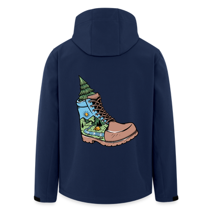 Unisex Recycled Softshell Jacket THE DISCOVERER!! - navy