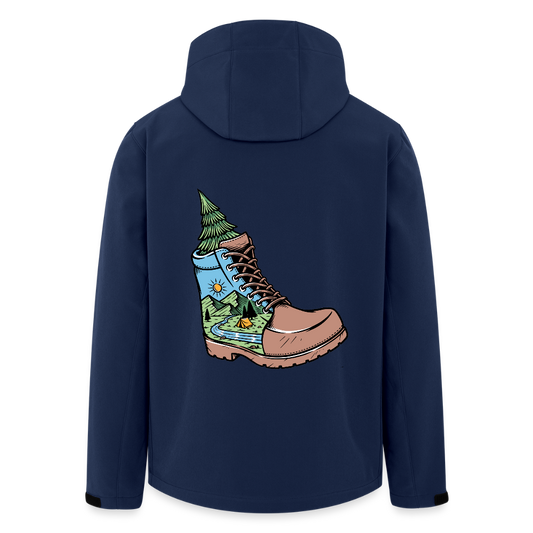 Unisex Recycled Softshell Jacket THE DISCOVERER!! - navy