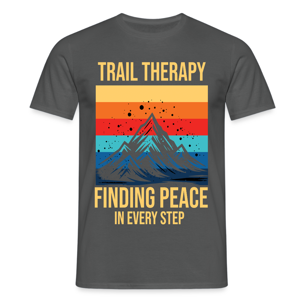 Men's Hiking & Walking T-Shirt - charcoal grey