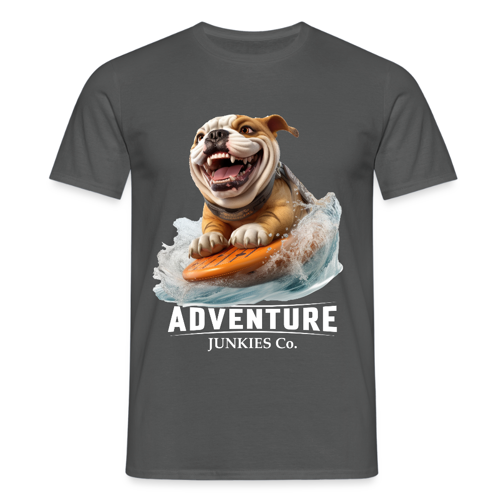 Men's T-Shirt water - charcoal grey