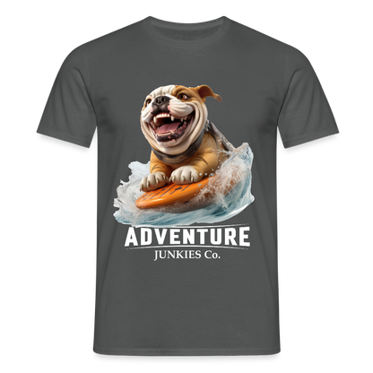 Men's T-Shirt water - charcoal grey