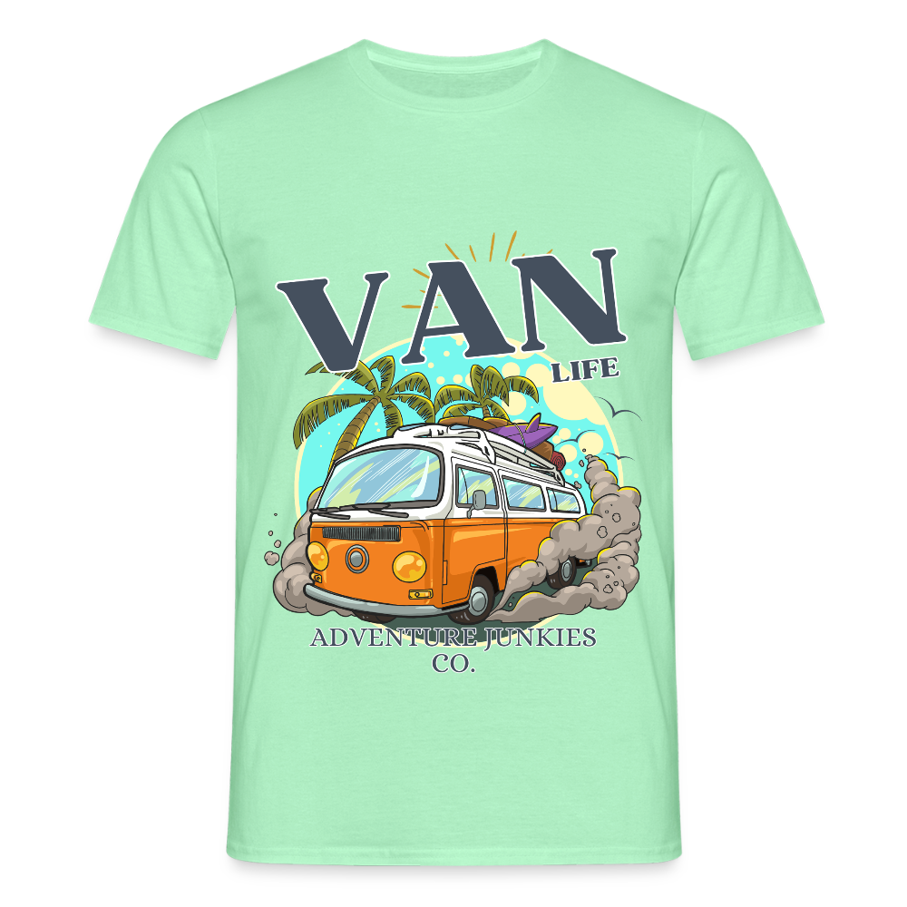 Men's  Camping T-Shirt - mint green
